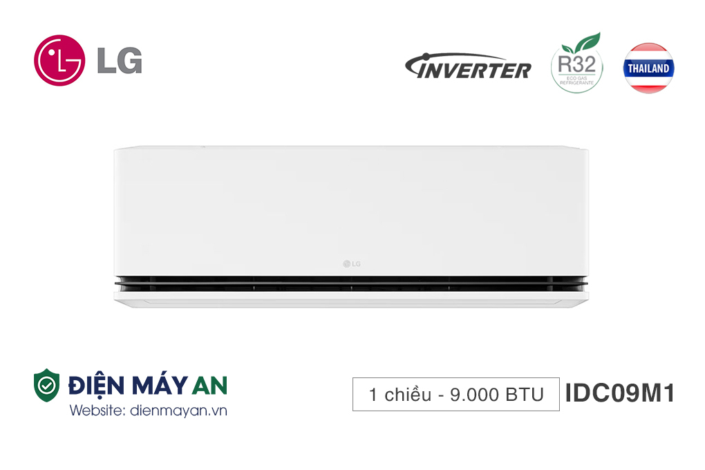 Điều Hòa LG Inverter 9000 BTU 1 Chiều IDC09M1 - Model 2025